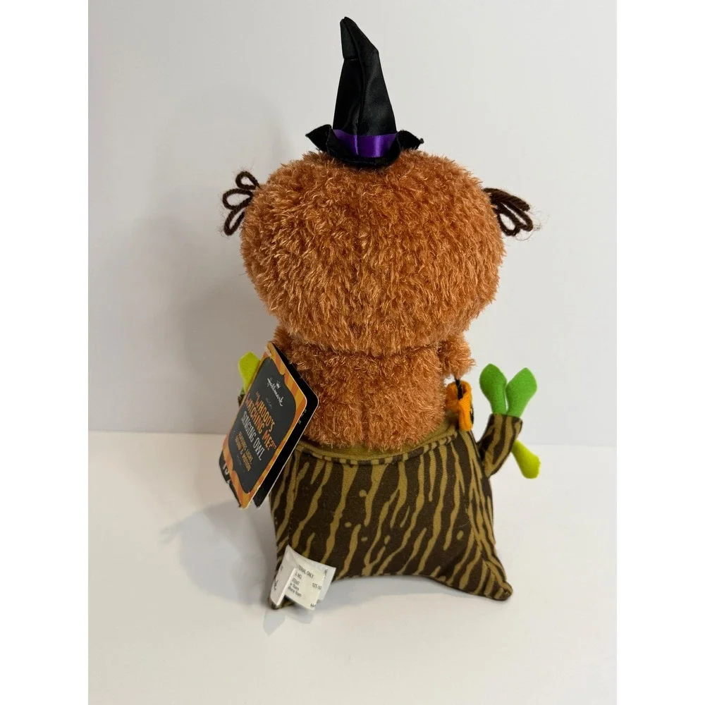 Hallmark Whooo's Watching Me Owl Halloween Musical Animated Plush Witch